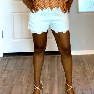 Lacey Shorts, White, Medium